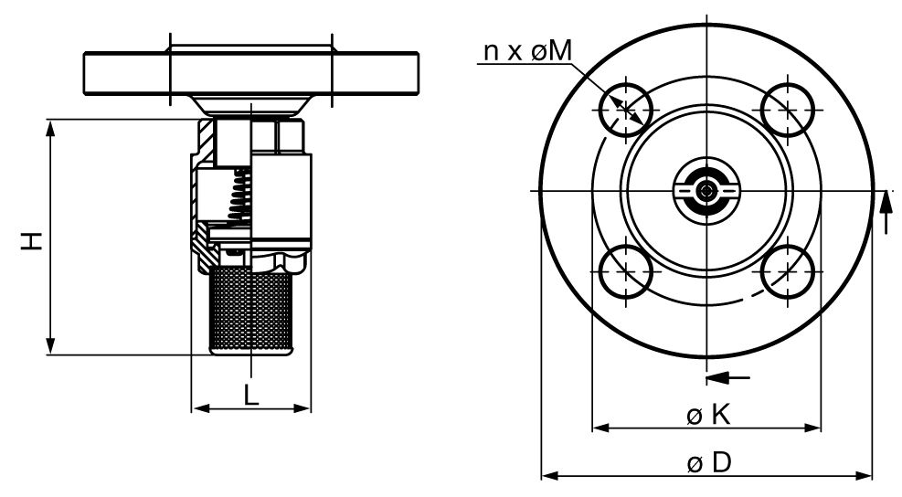 法蘭止回閥尺寸圖 法蘭止回閥尺寸圖