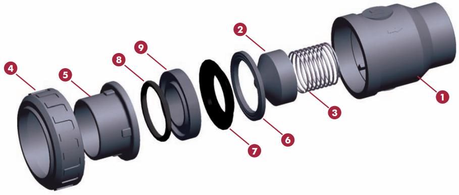 單活接止回閥4 單活接止回閥4