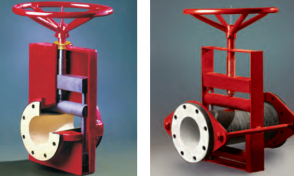 淺槽洗煤機用管夾閥